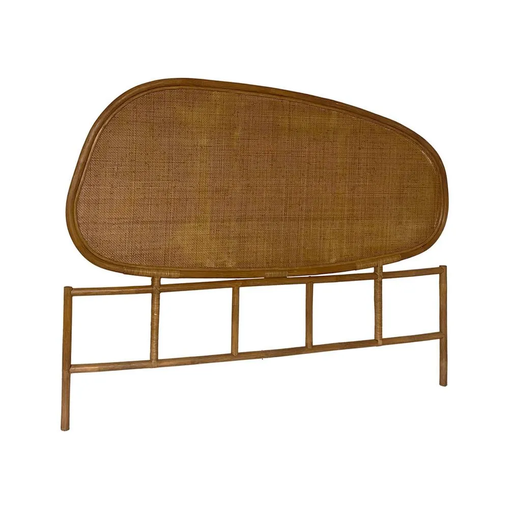 sweeek Dark rattan headboard in Light Brown 2