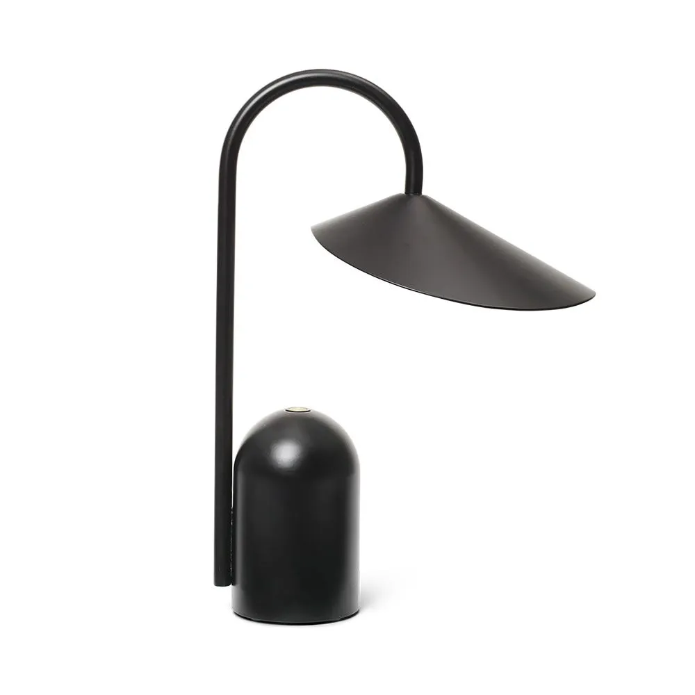 ferm LIVING Arum LED Portable Table Lamp Black 2
