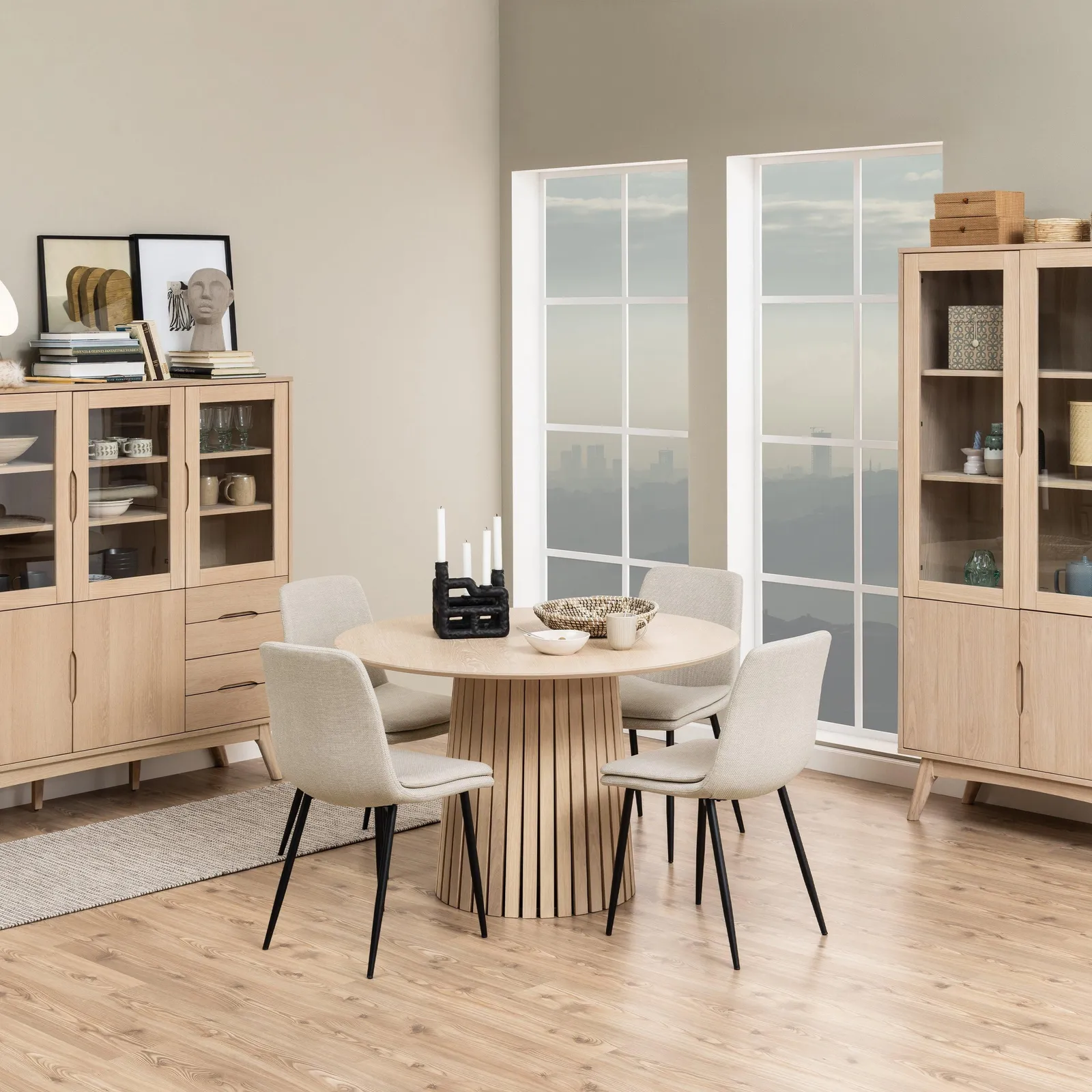 Furniture To Go Becca Dining Chair in Beige Set of 4 4