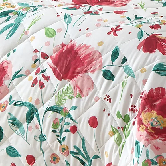 Dreams n Drapes Abstract Poppy Bedspread 2