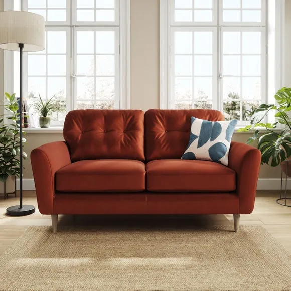 Sven Opulent Velvet 2 Seater Sofa 1