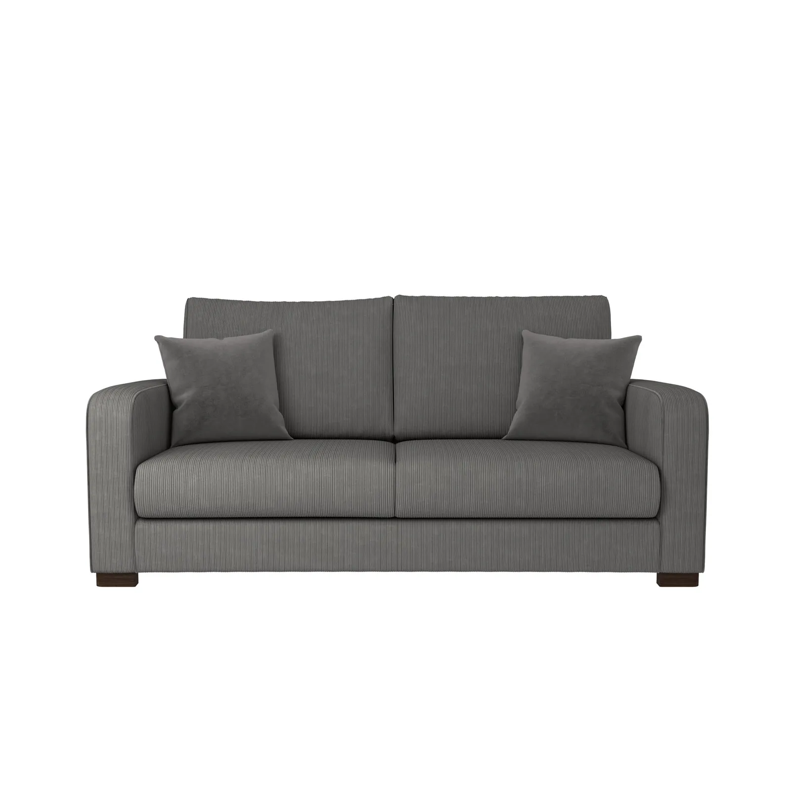 Carson Corduroy 3 Seater Sofa Grey