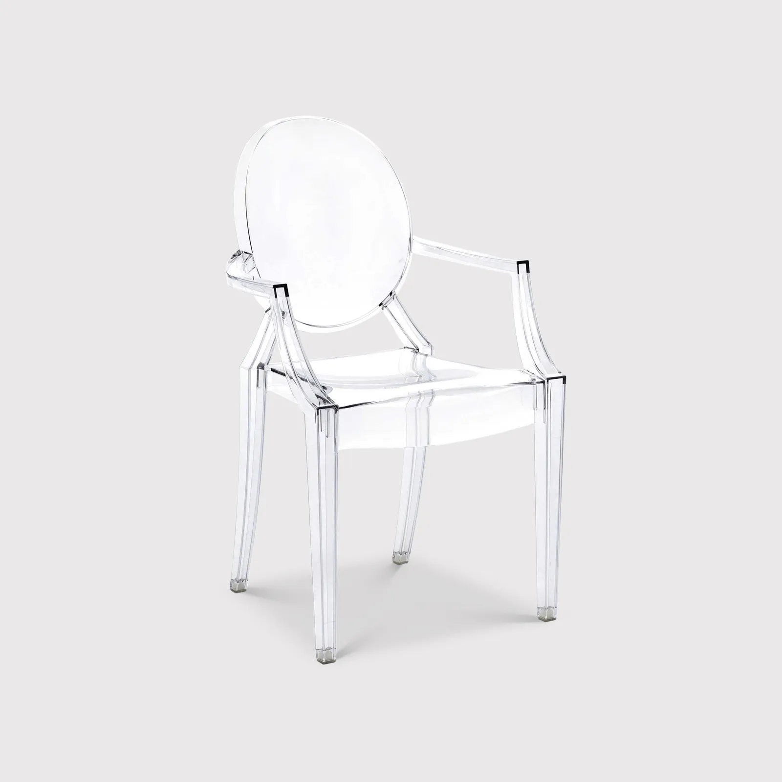 Kartell Louis Ghost Armchair, Neutral Plastic | Barker & Stonehouse