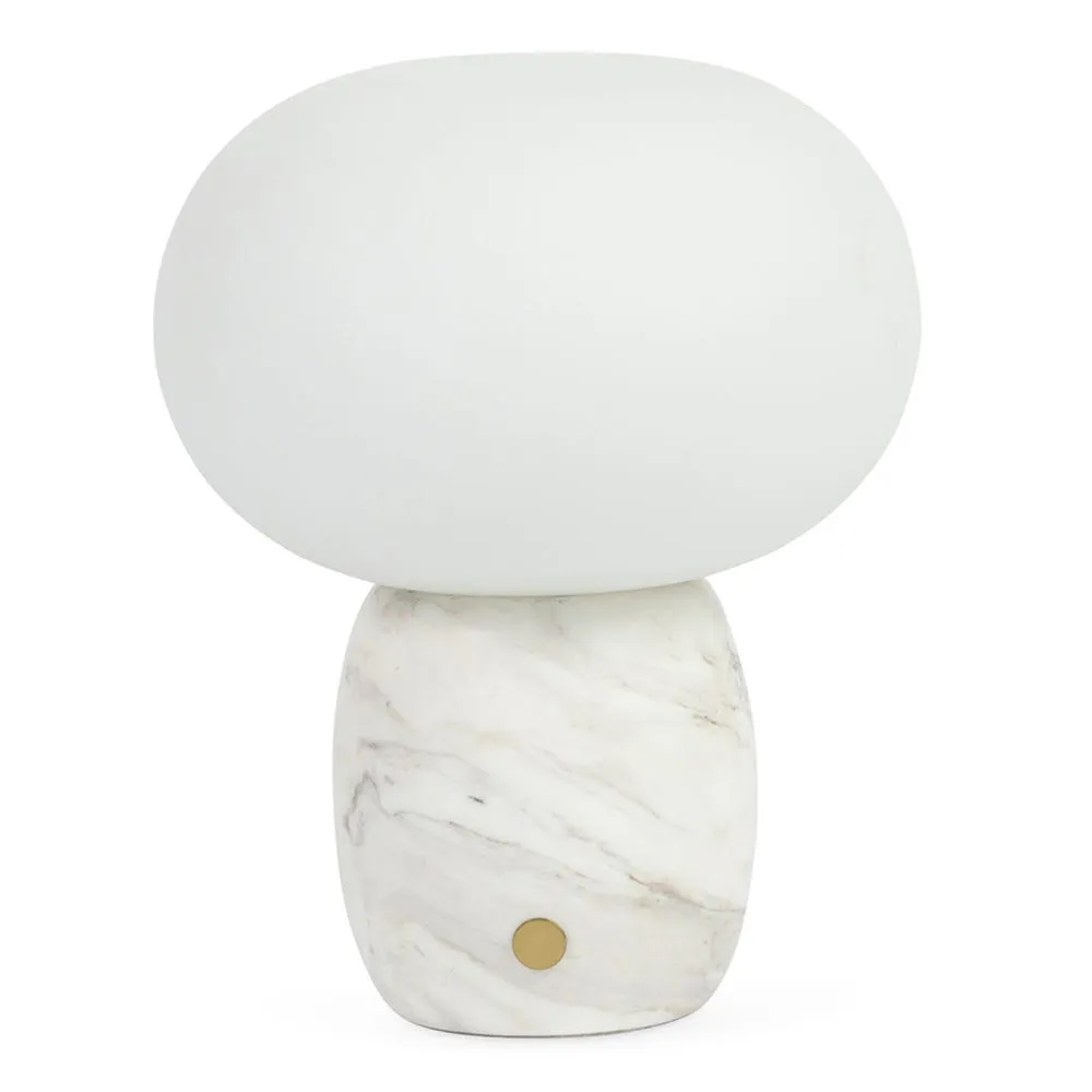 Heal's Pebble LED Portable Table Lamp White Marble 2