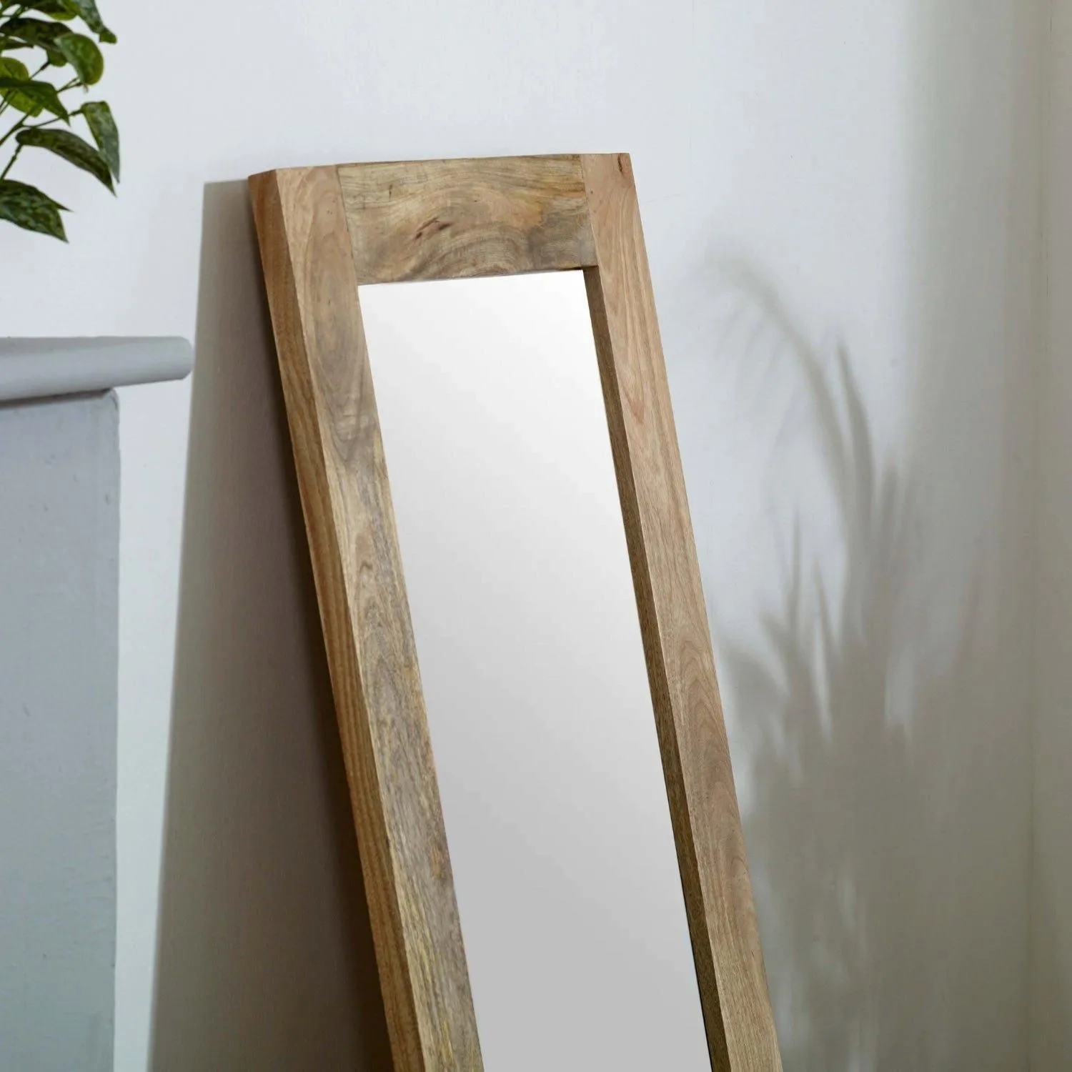 IH Design Bratton Mango Wooden Mirror Extra Long in Natural 2