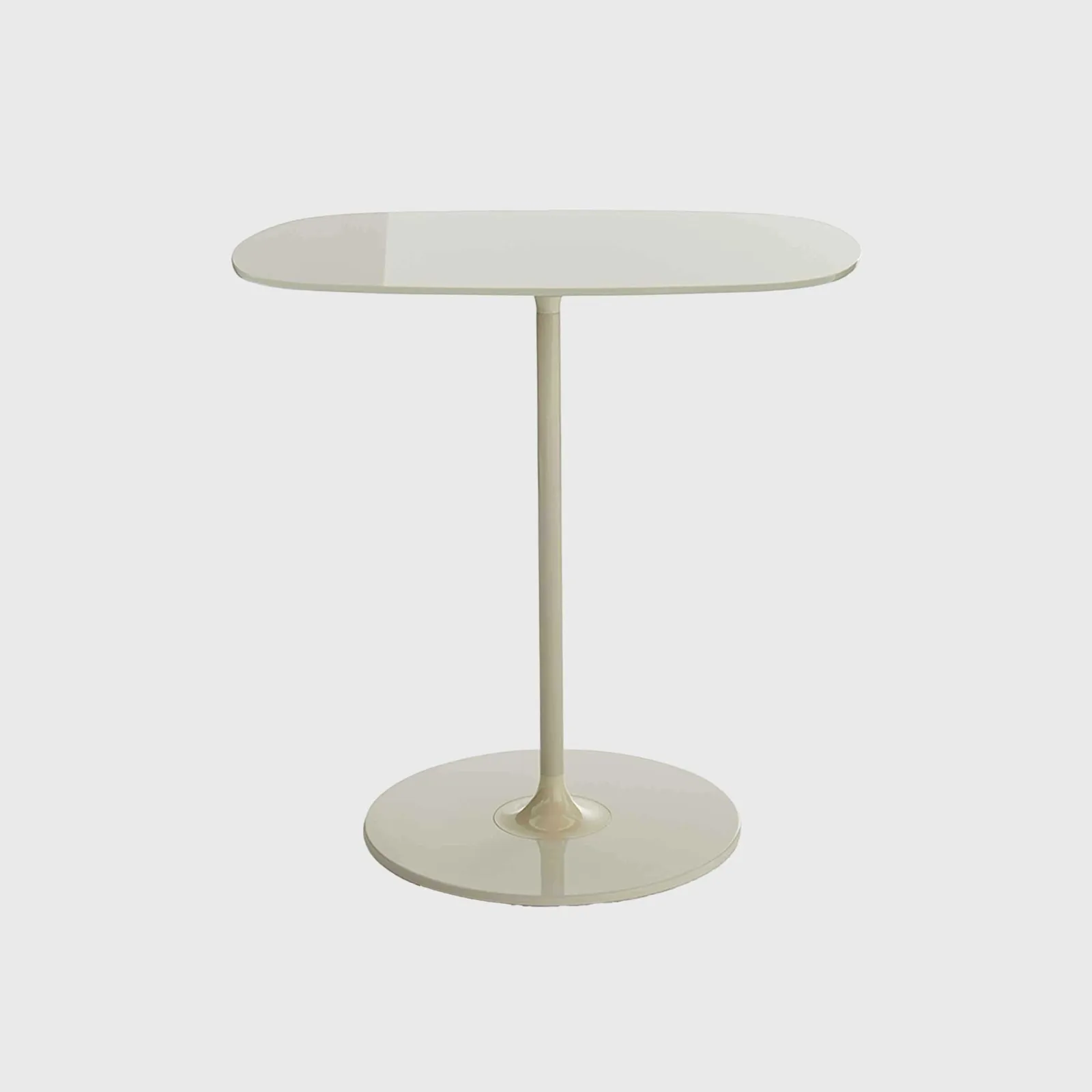 Kartell Thierry Side Table 33X50X50 White Glass | Barker & Stonehouse