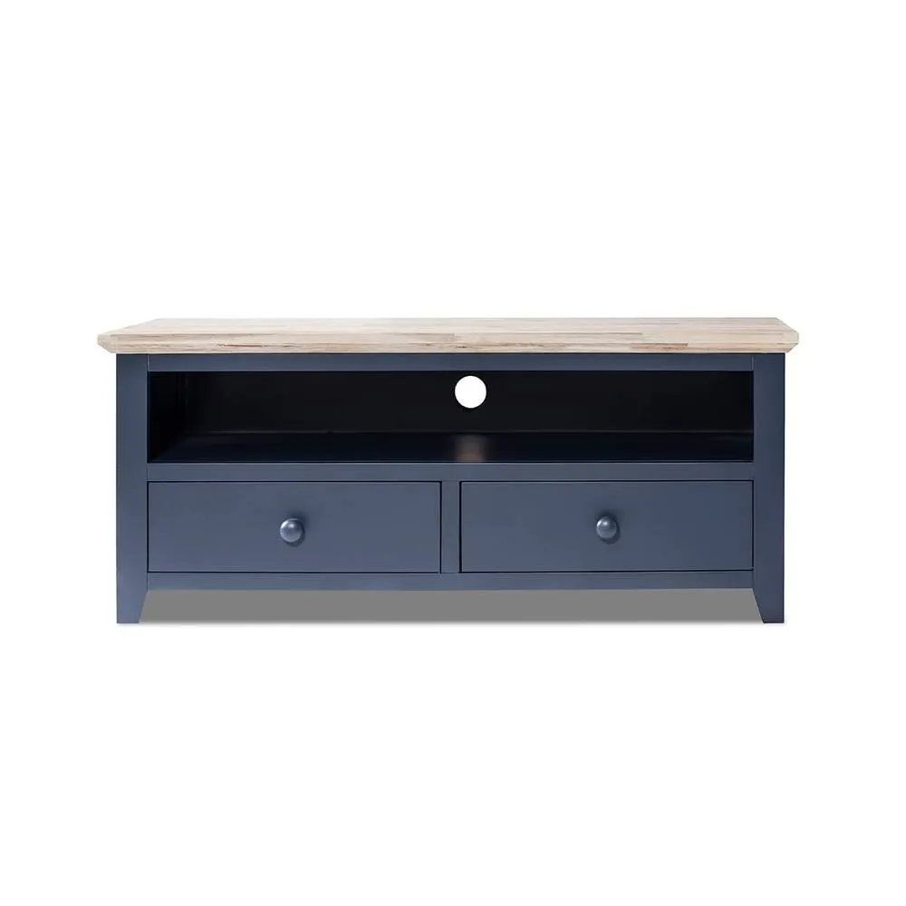 Statement Furniture Florence TV Stand With 2 Drawers & Shelf in Navy 1