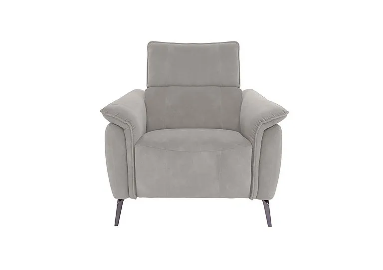 Jude Fabric Power Recliner Chair with Power Headrest and Power Lumbar - Dexter Stone