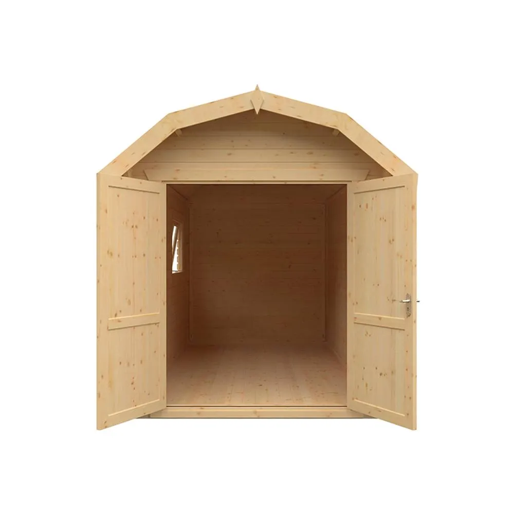 Buttercup Farm 14x8w The Alford Barn Plus 44mm Cabin - L415 x W235 x H277.6 cm in Natural 4