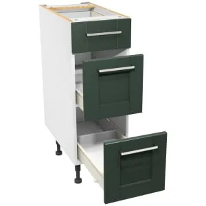 Wickes Ohio Forest Green Shaker Drawer Unit - 300mm 2
