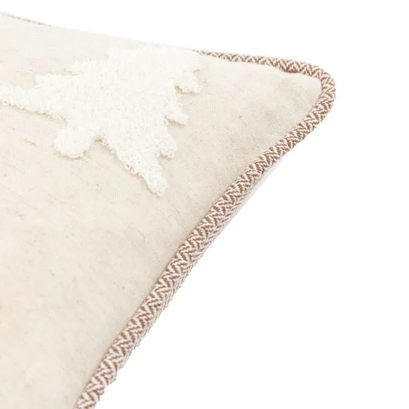 Christmas Tree Stitched Pattern Square Cushion 6