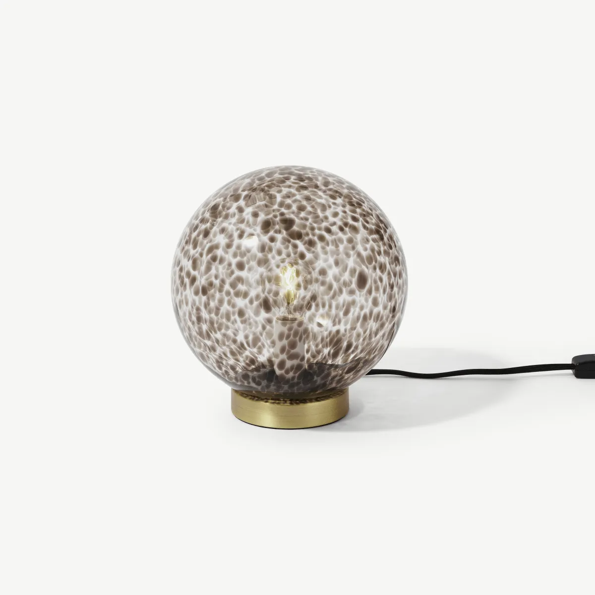 Julia Table Lamp, Tortoiseshell Glass & Brass