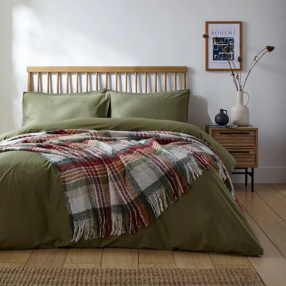 Cosy Logan Check Throw Blanket 235cm x 235cm 5