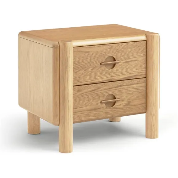 Reeva 2 Drawer Bedside Table 2