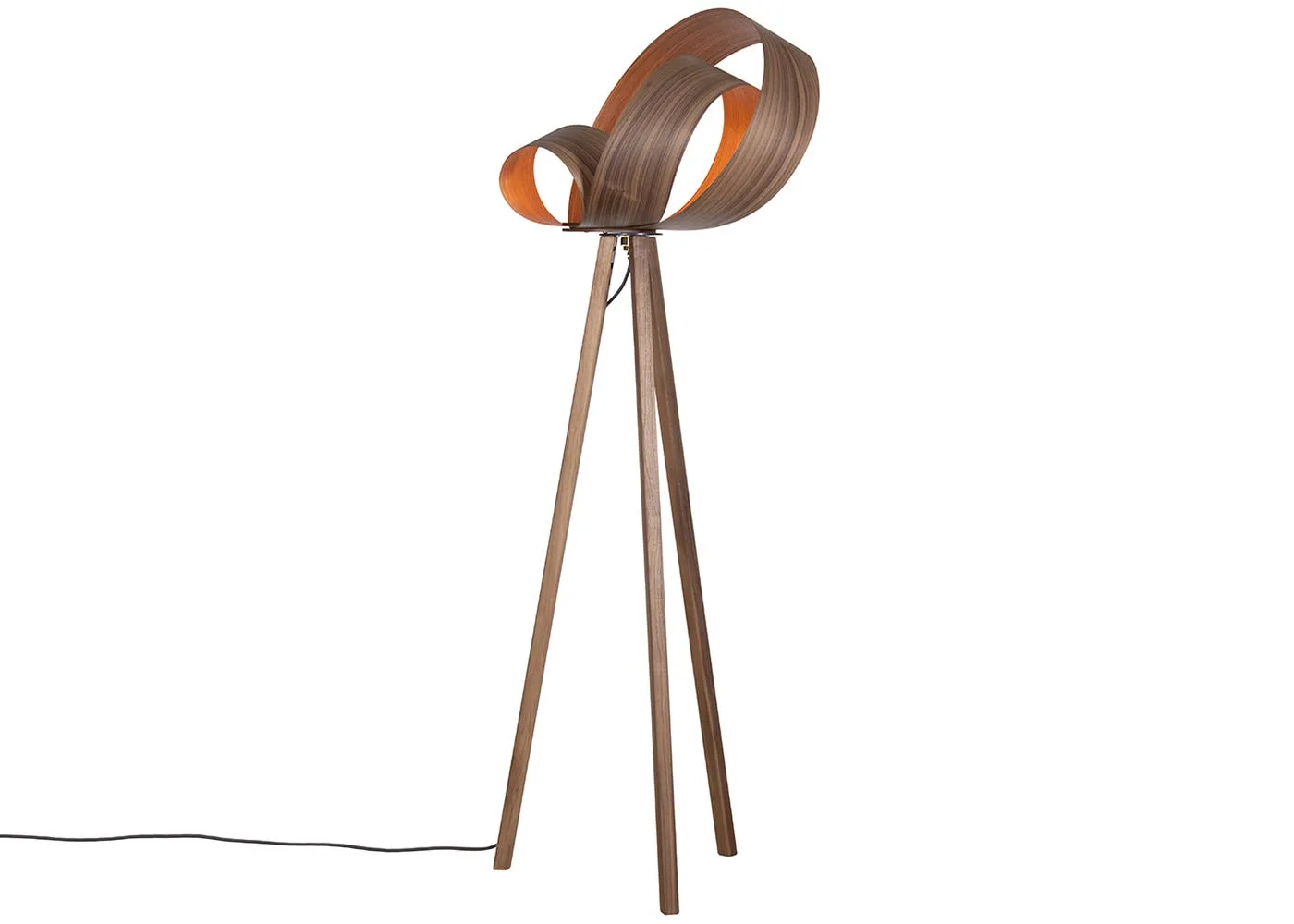 Tom Raffield Verso Floor Lamp Walnut