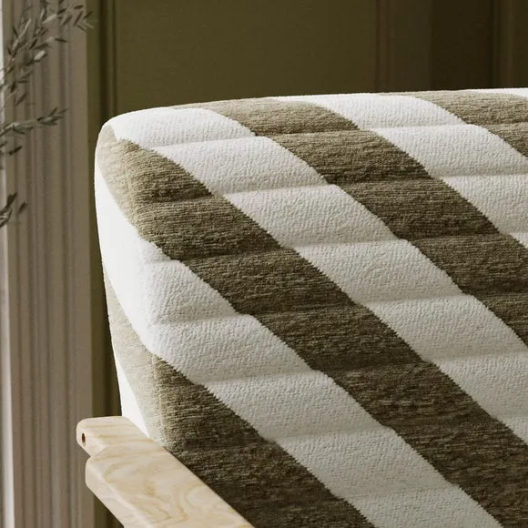 Quinn Diagonal Stripe Paddle Occasional Armchair 3