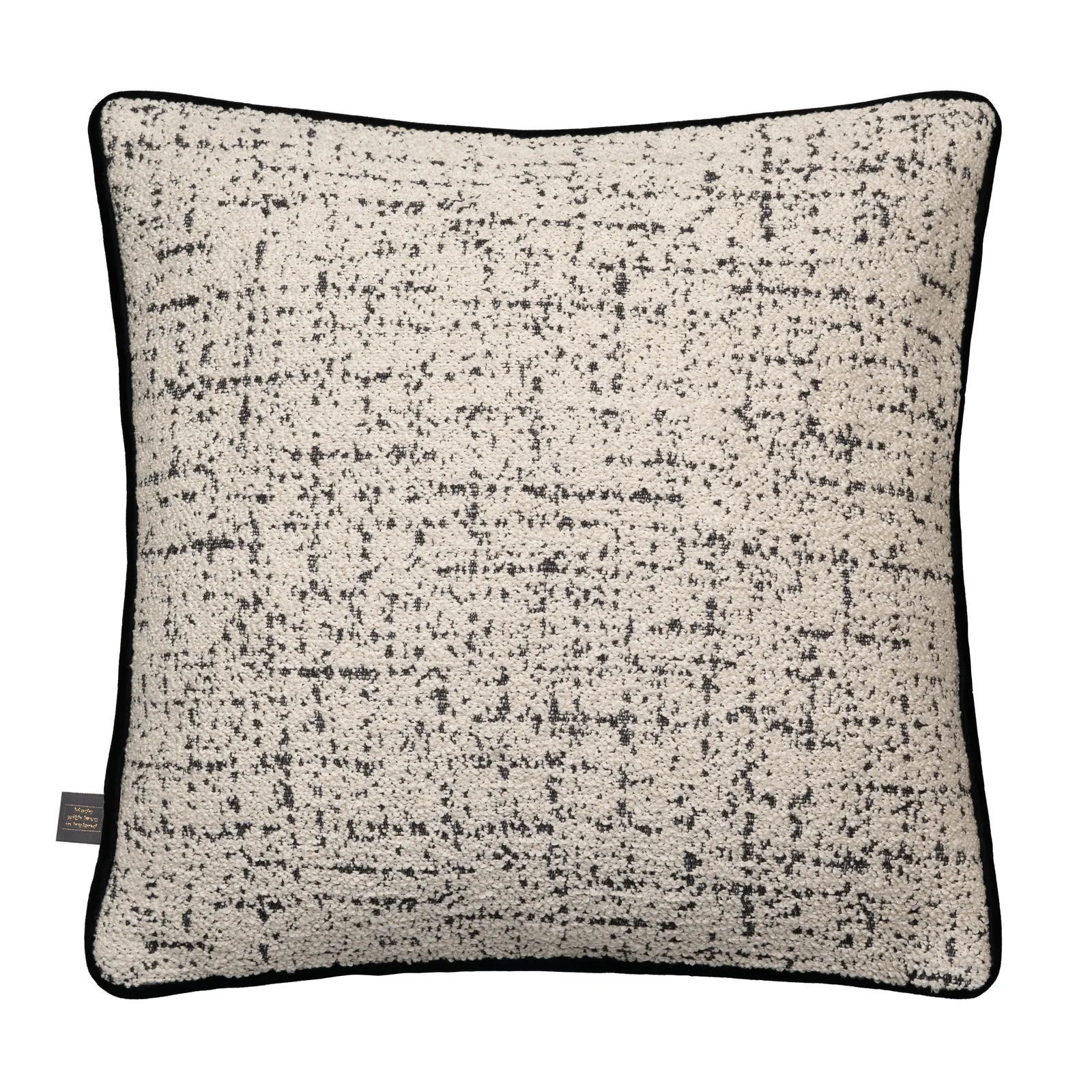 Monochrome Boucle Cushion, Square, Neutral | Barker & Stonehouse