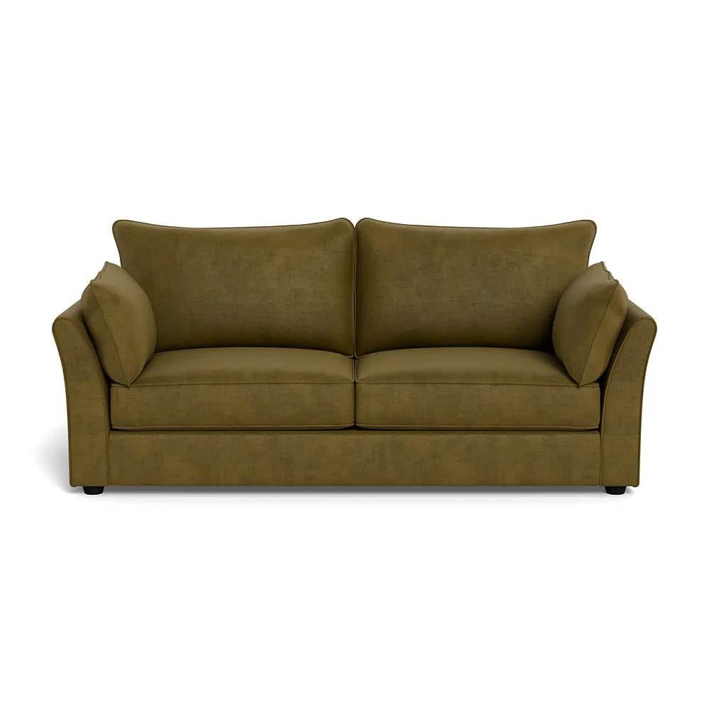 Heal's Tailor 4 Seater Sofa Smart Luxe Velvet Peridot Black Beech Feet 1