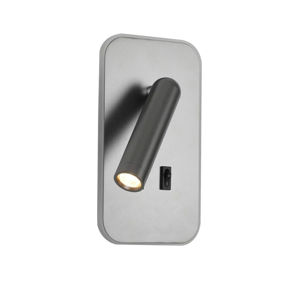 Netlighting Doria Reading Wall Light Grey 3000K Warm White 2xLED 2