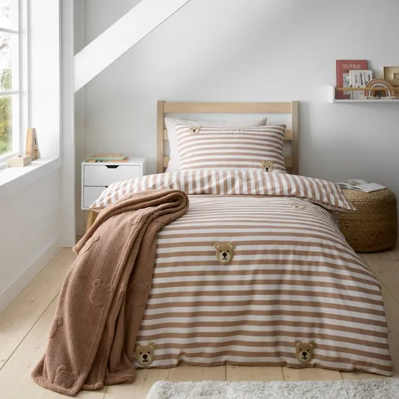 Tufted Teddy Bear Duvet Cover and Pillowcase Set 1