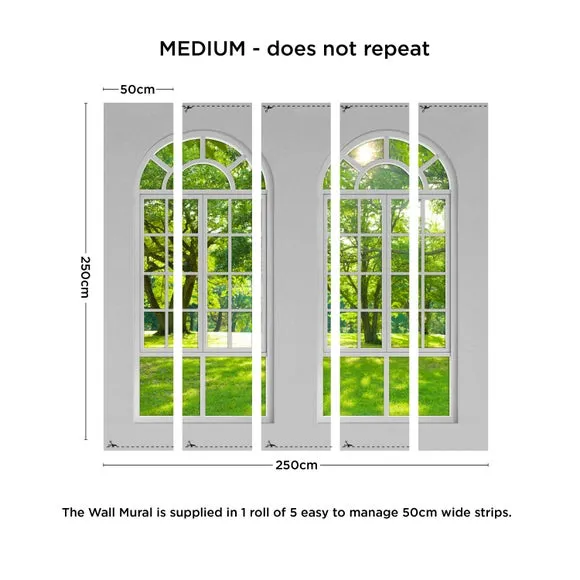 Arch Windows Wall Mural 4