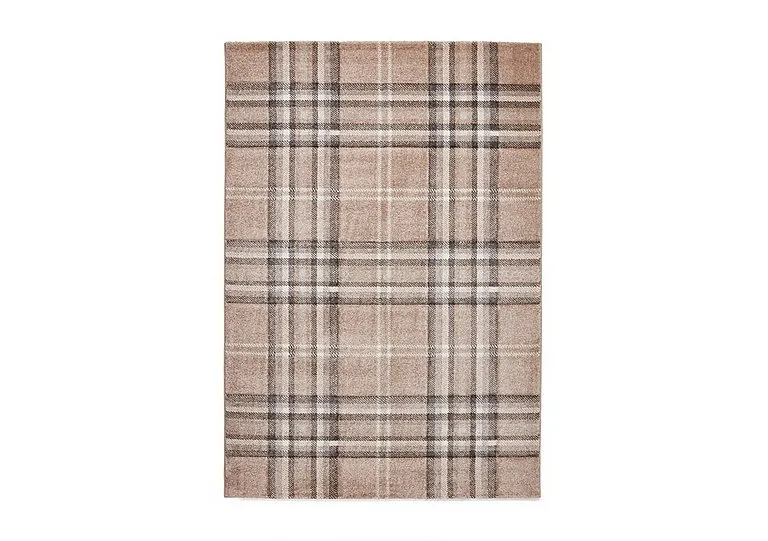 Kelso Check Rug - 80cm-x-150cm - Beige