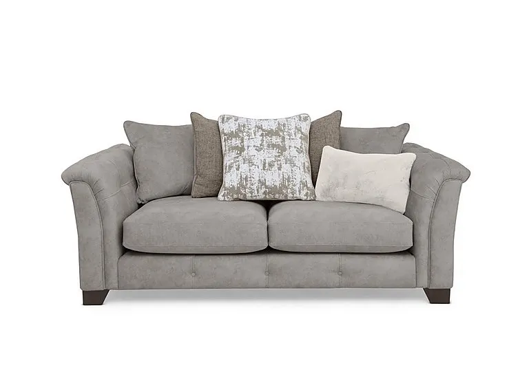 Aura 3 Seater Fabric Scatter Back Sofa Bed - Kenzo Oatmeal - Sofas and Armchairs - In Time for Christmas