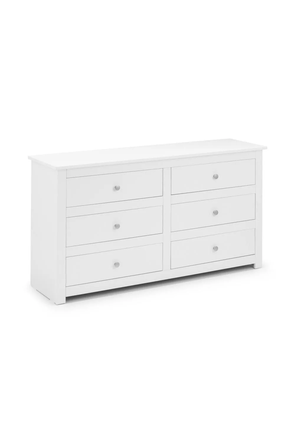Julian Bowen Radley 6 Drawer Wide Chest in White 2