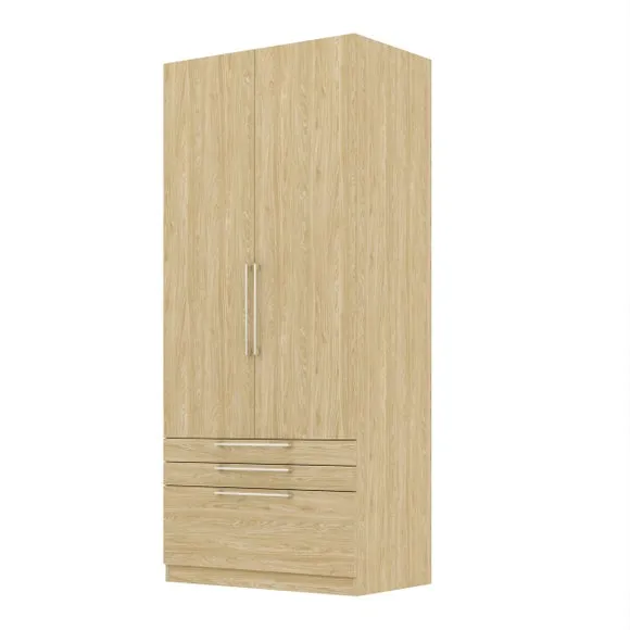 Foster Double 3 Drawer Wardrobe 6