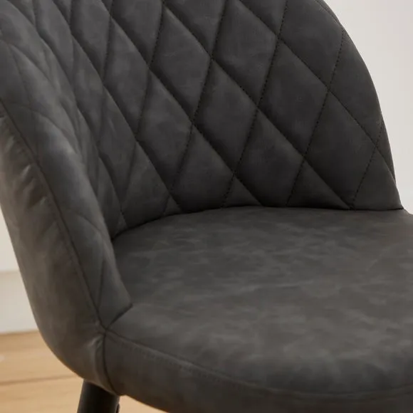 Astrid Bar Stool, Faux Leather 3
