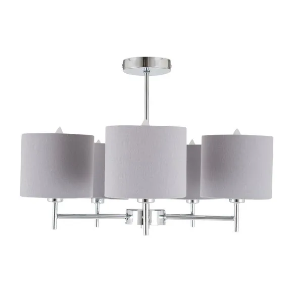 Plaza 5 Arm Semi Flush Ceiling Light 2