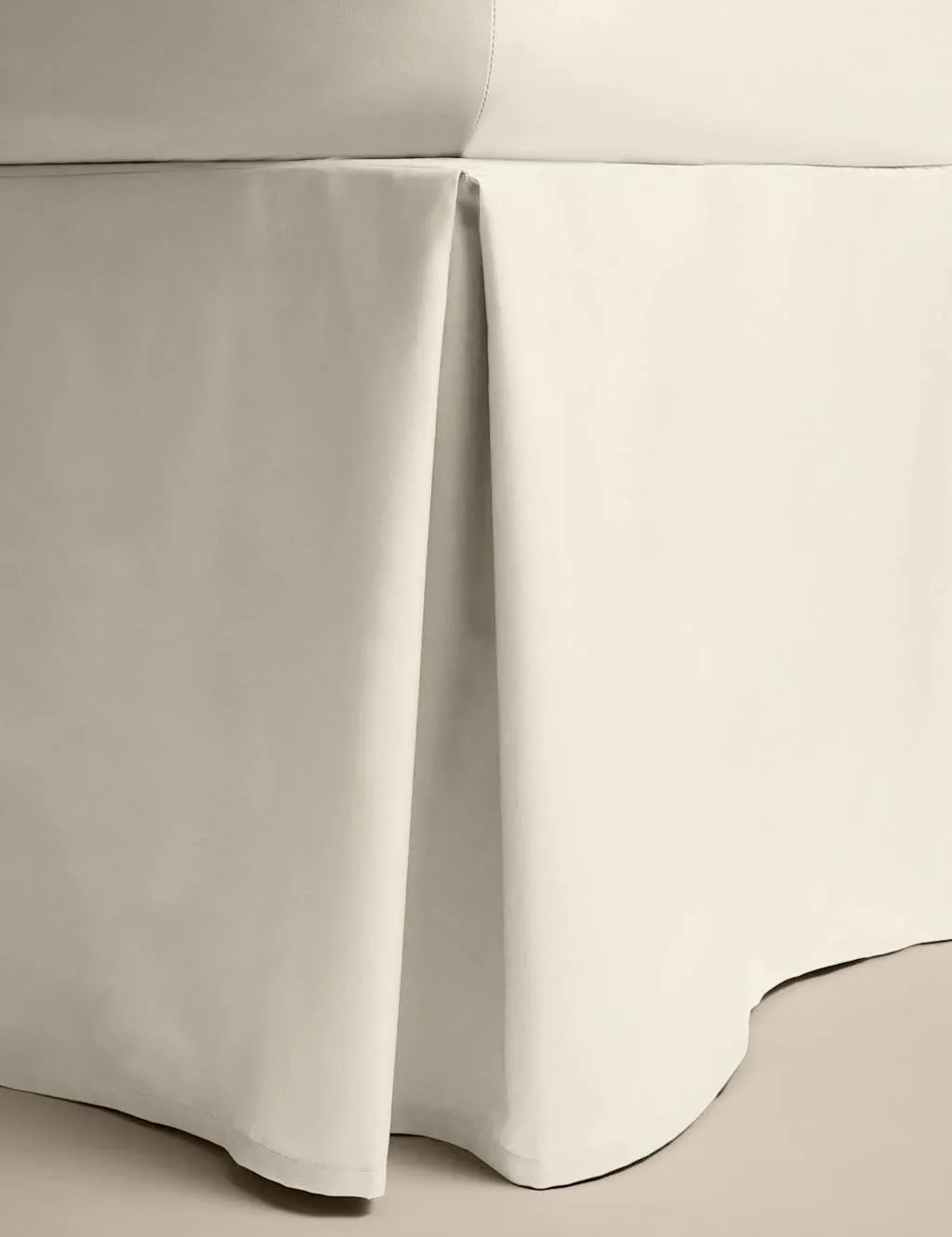 M&S Pure Egyptian Cotton Valance Sheet Cream