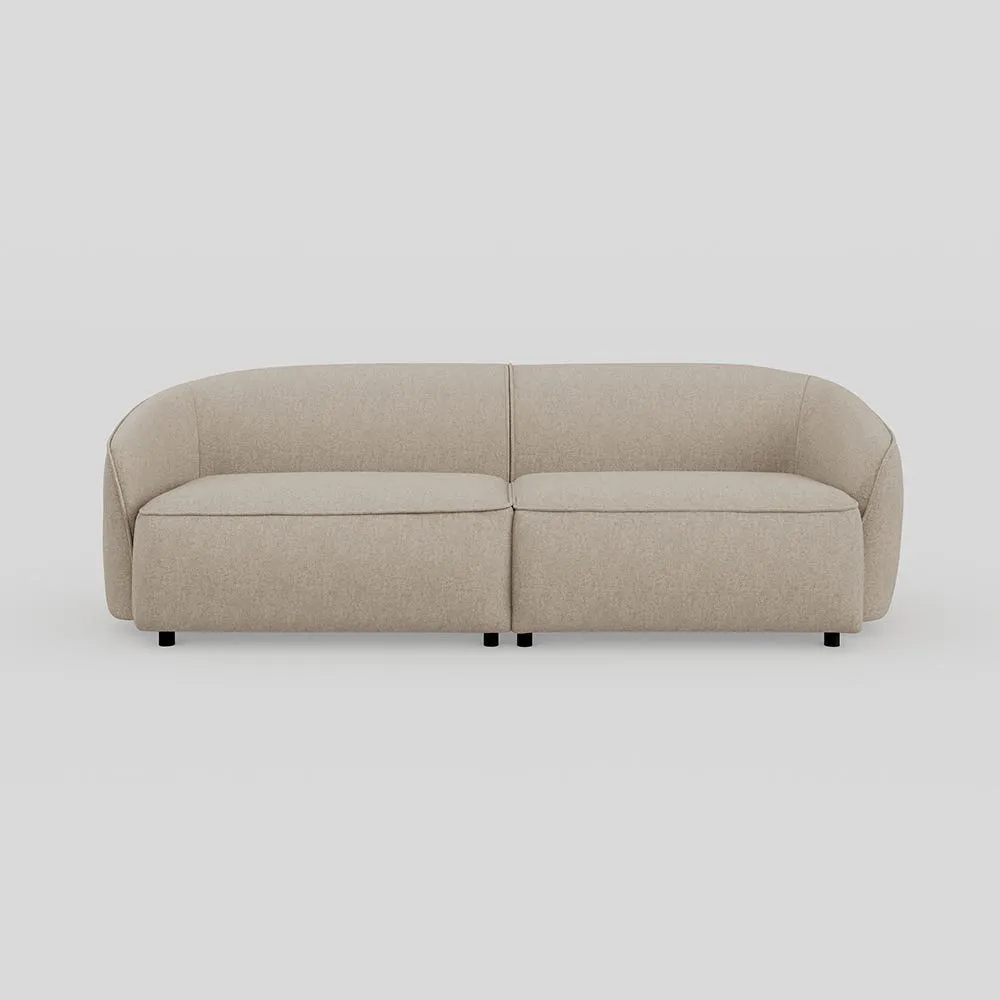 Heal's Aurelie 3 Str Sofa Broadweave Putty 1