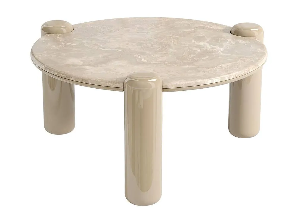 Vente-unique Marble & MDF Coffee Table - Beige - NARODI 2