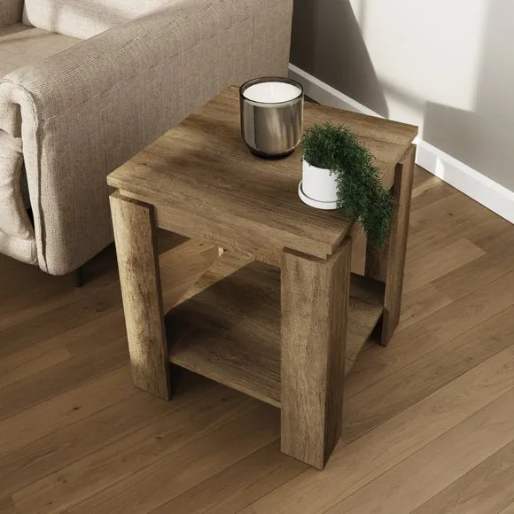 Canyon Side Table, Oak 3