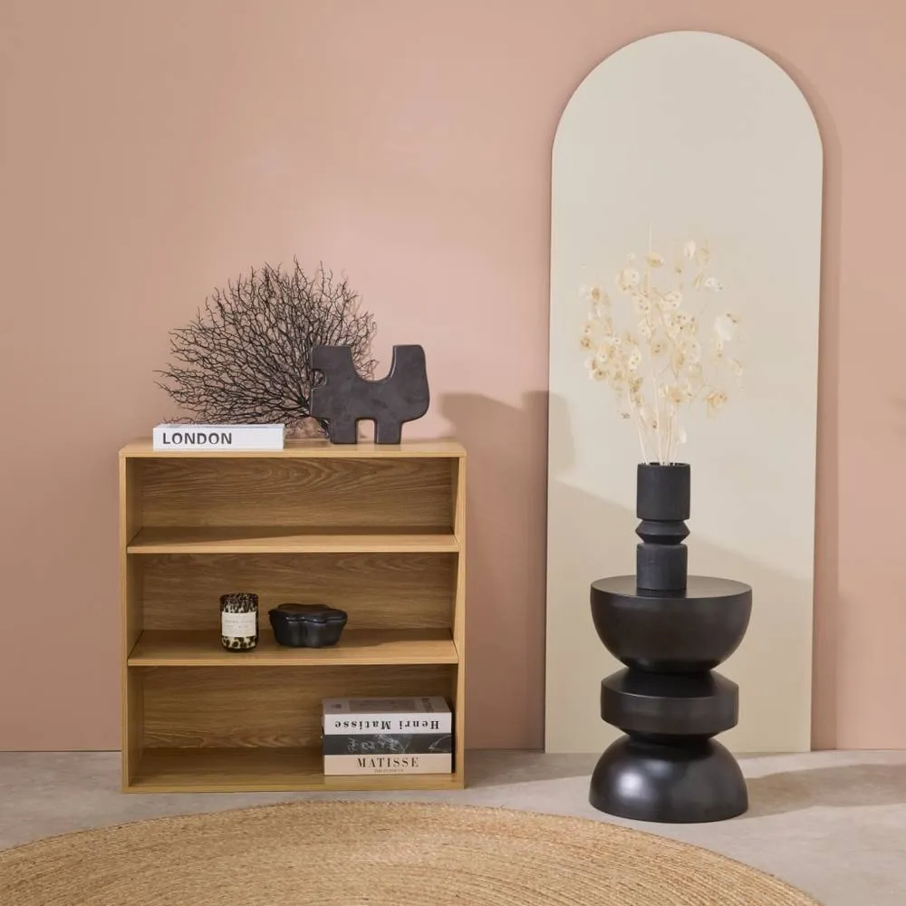 sweeek Shelf, library, wood decor storage module 2 shelves in Brown