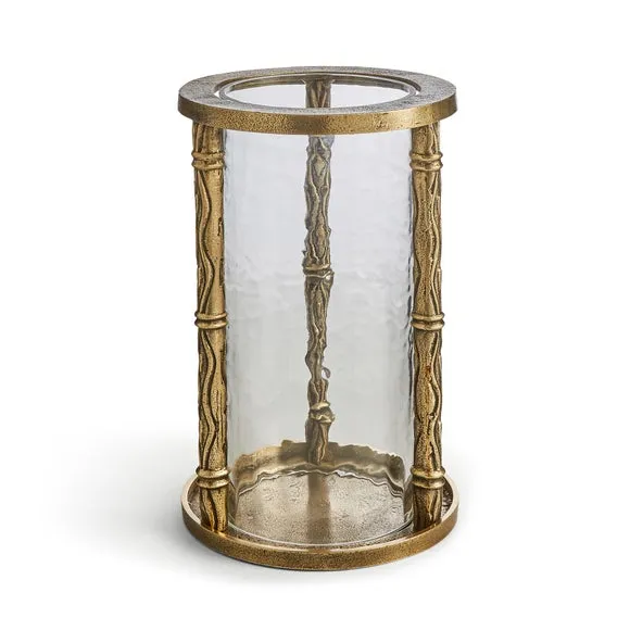 Architectural Gold Hurricane Candle Holder 3