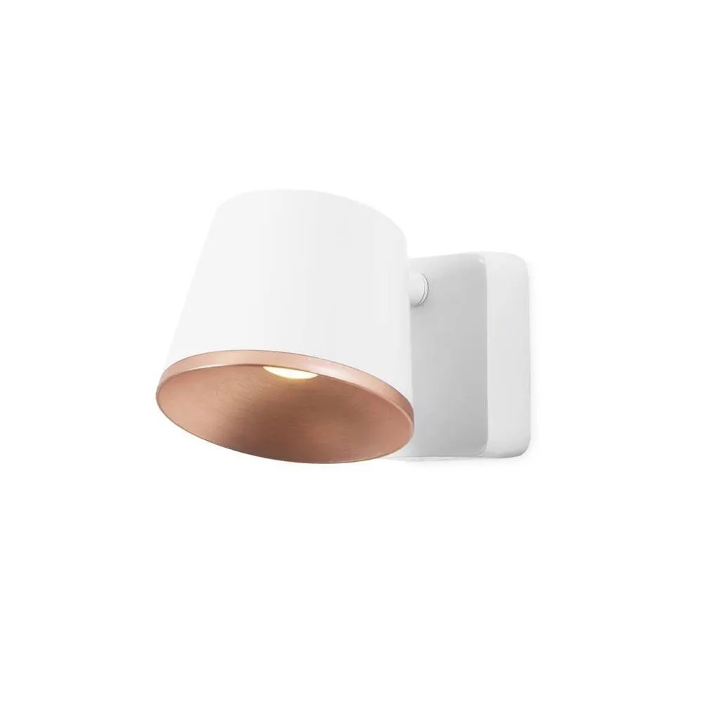 Netlighting Drone Integrated LED Indoor Dome Wall Ceiling Light White Copper