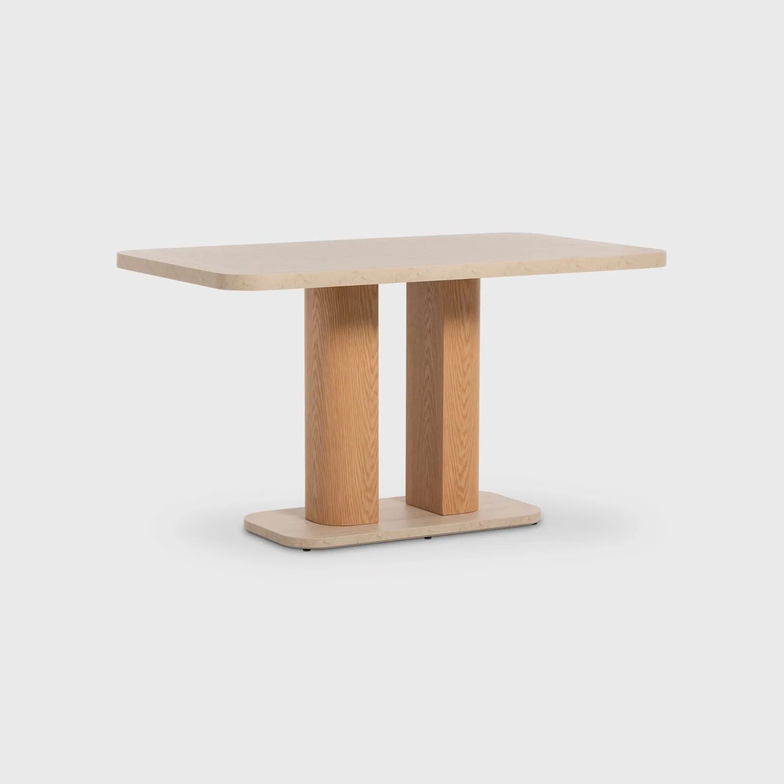 Harbour Dining Table 135cm, Neutral Stone Effect | Barker & Stonehouse
