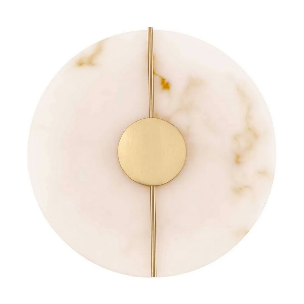 Netlighting Aider Integrated LED Wall Lamp Brass Gold LED 12W 694lm 3000K