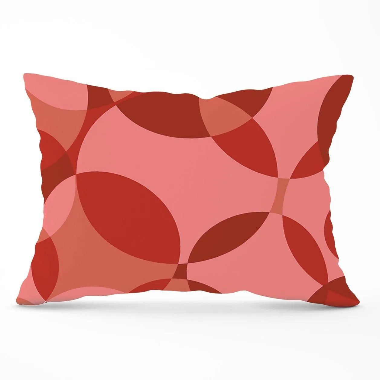 Warren Reed - Designer Red Circle Pattern Cushions