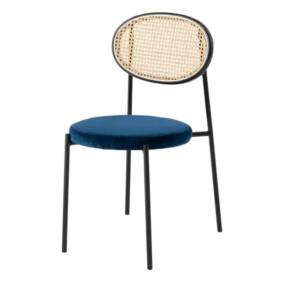 Fusion Living Paris Velvet Dining Chair 2