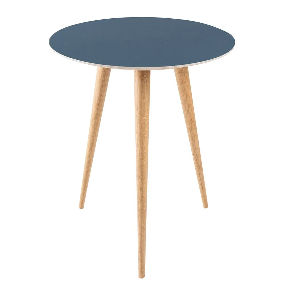 Gazzda Arp Side Table Dia 45cm Smokey Blue Linoleum 2