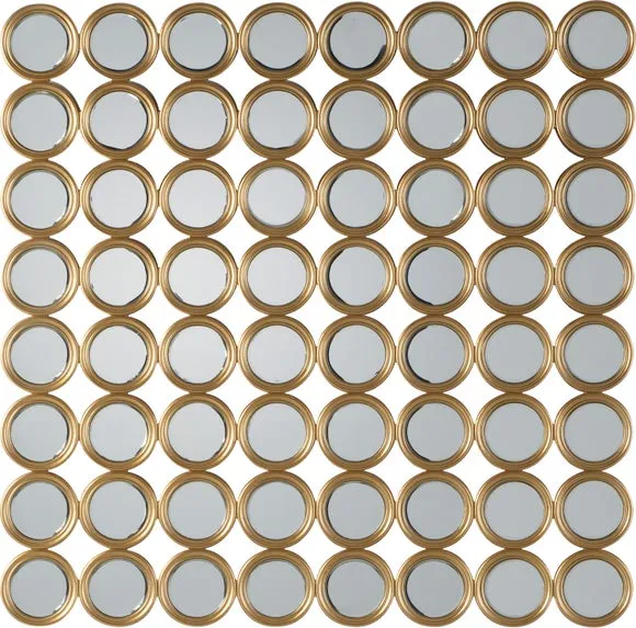 Larysa Circles Square Wall Mirror 3
