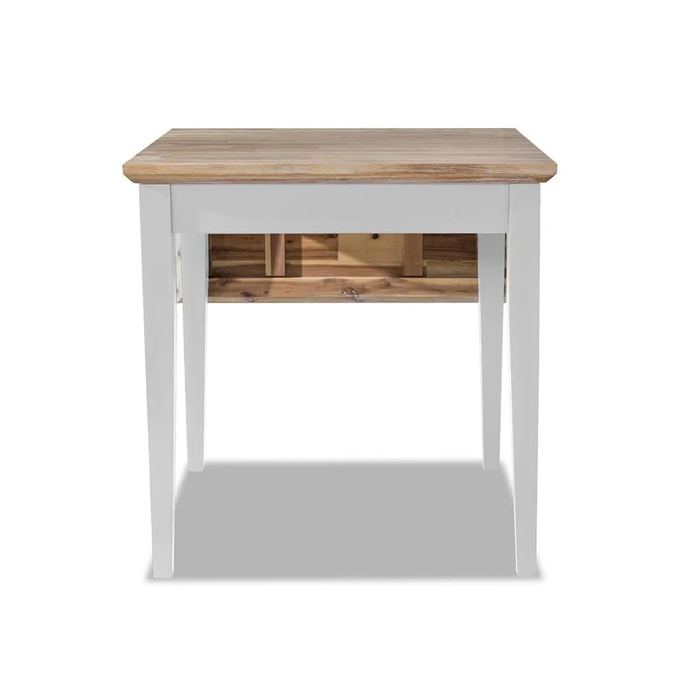 Statement Furniture Florence Square Extendable Kitchen Dining Table in White 5