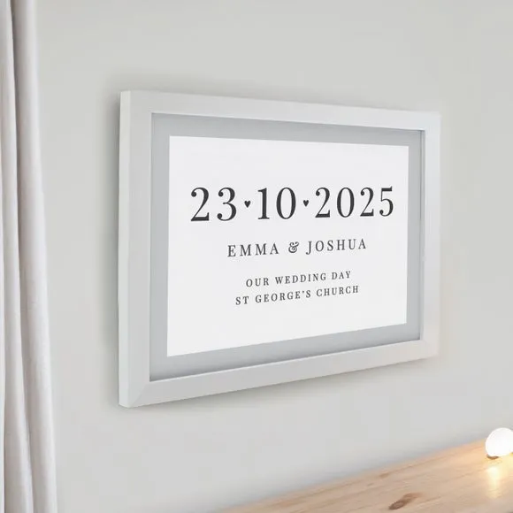 Personalised Special Date Poster Frame 2