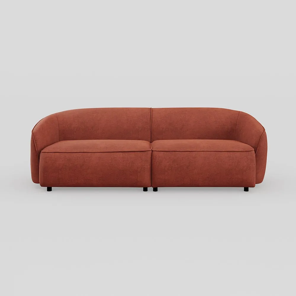 Heal's Aurelie 3 Str Sofa Smart Luxe Velvet Tawny 1