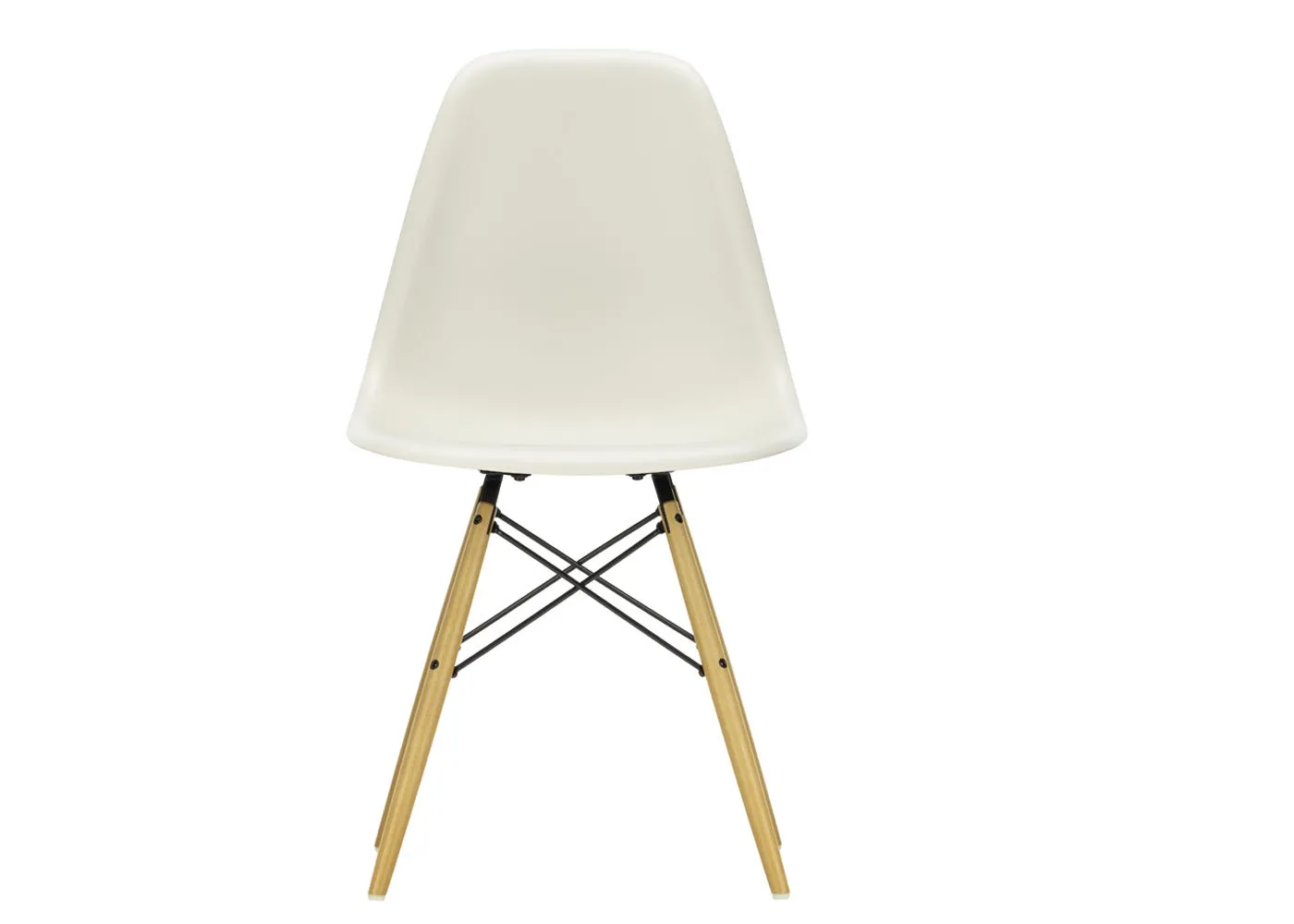 Vitra Eames DSW Chair New Height Ice Grey Dark Maple 2