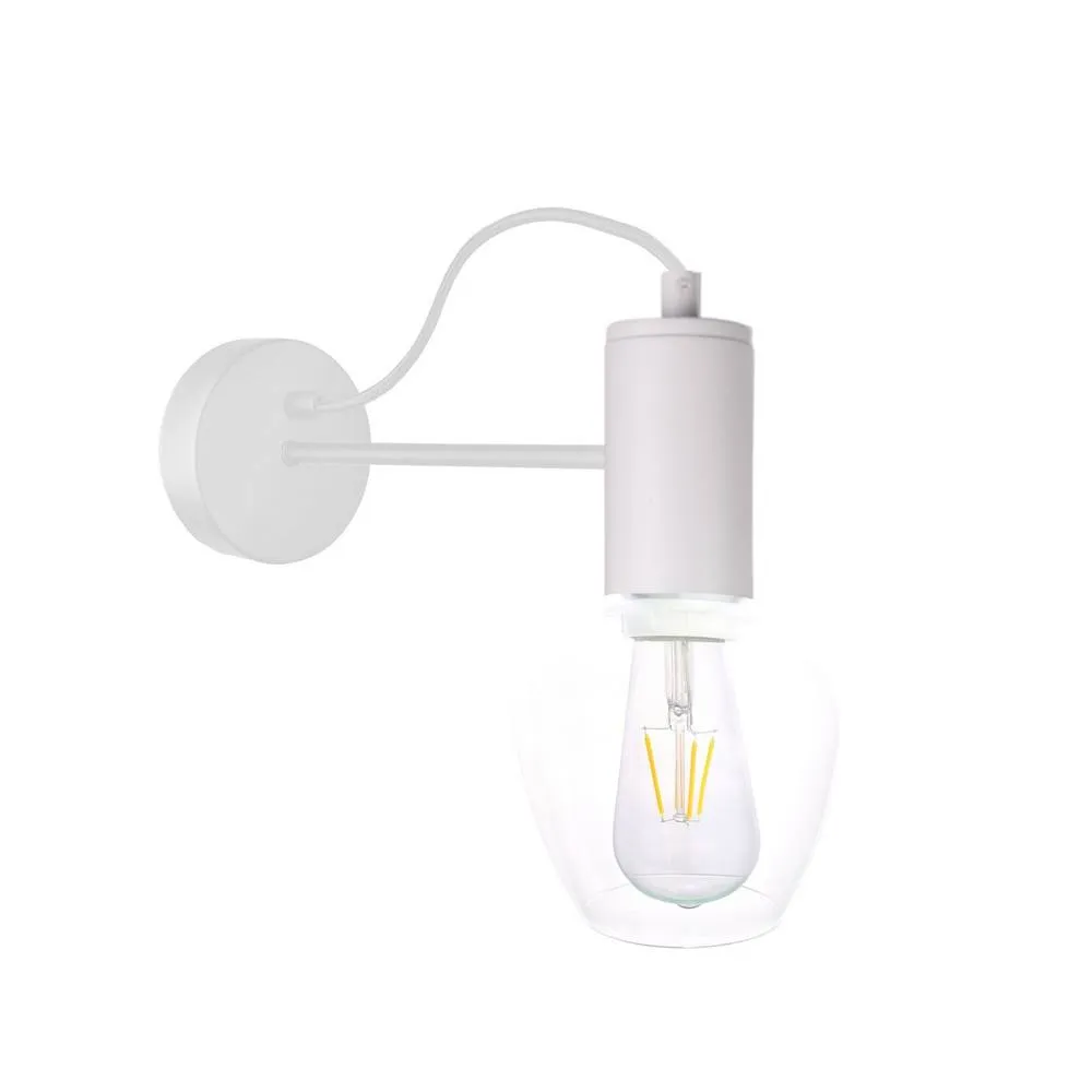 Netlighting Maya Wall Lamp White 25cm 1x E27