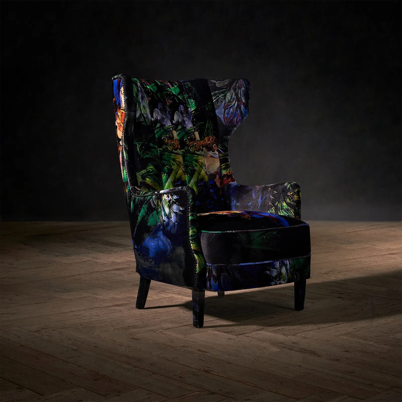 Timothy Oulton Manor Armchair, Black Fabric | Barker & Stonehouse 2